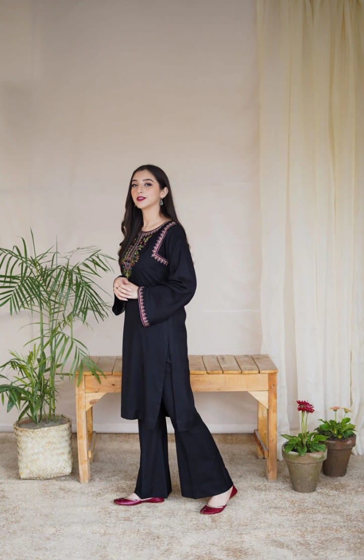 Mushq-2p Embroidered Suit -Premium Fabric