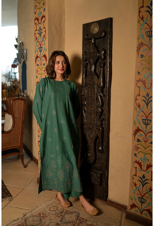 Elif - Premium Embroidered 2pc - Soft Fabric