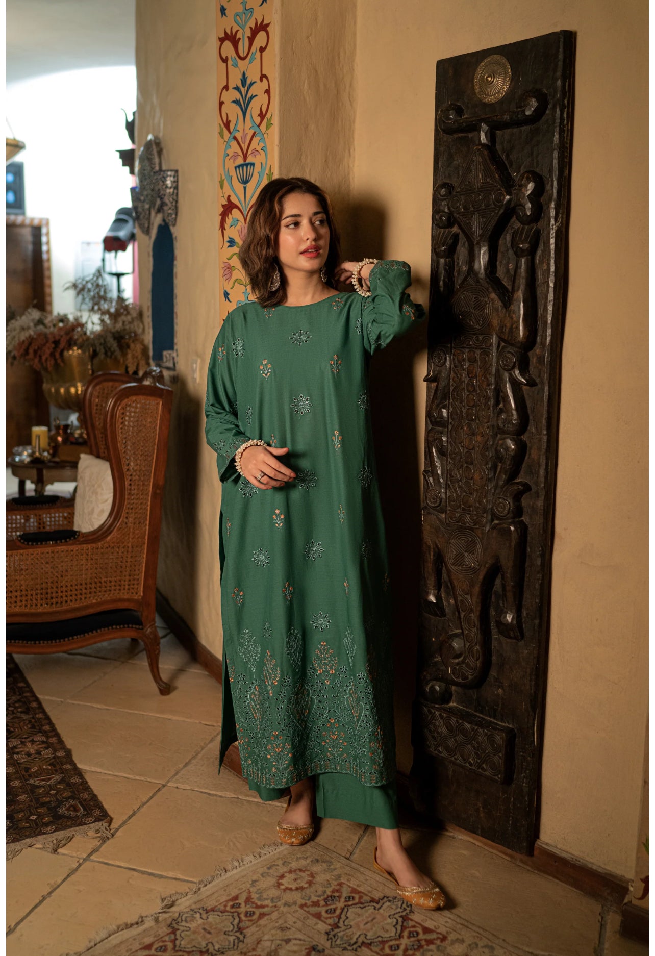 Elif - Premium Embroidered 2pc - Soft Fabric