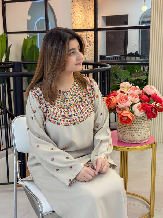 Inara Embroidered Stitched ( 2 PC ) Premium Winter Fabric