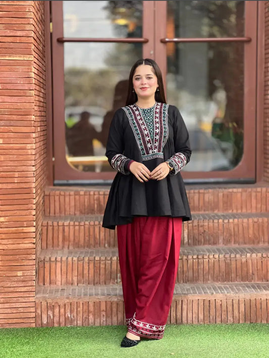 Zimal - 2pc Embroidered Suit -Premium Fabric