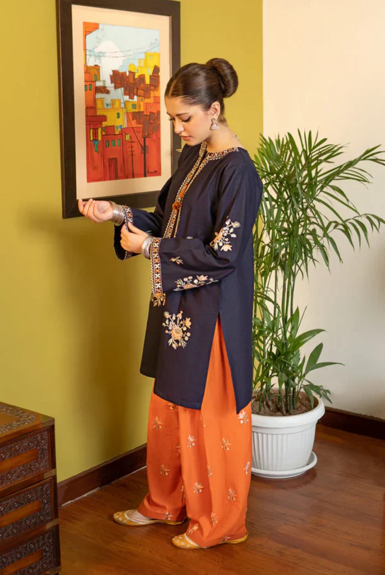 Chand - 2pc Embroidered Suit -Premium Fabric