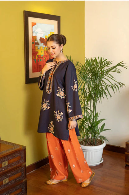 Chand - 2pc Embroidered Suit -Premium Fabric