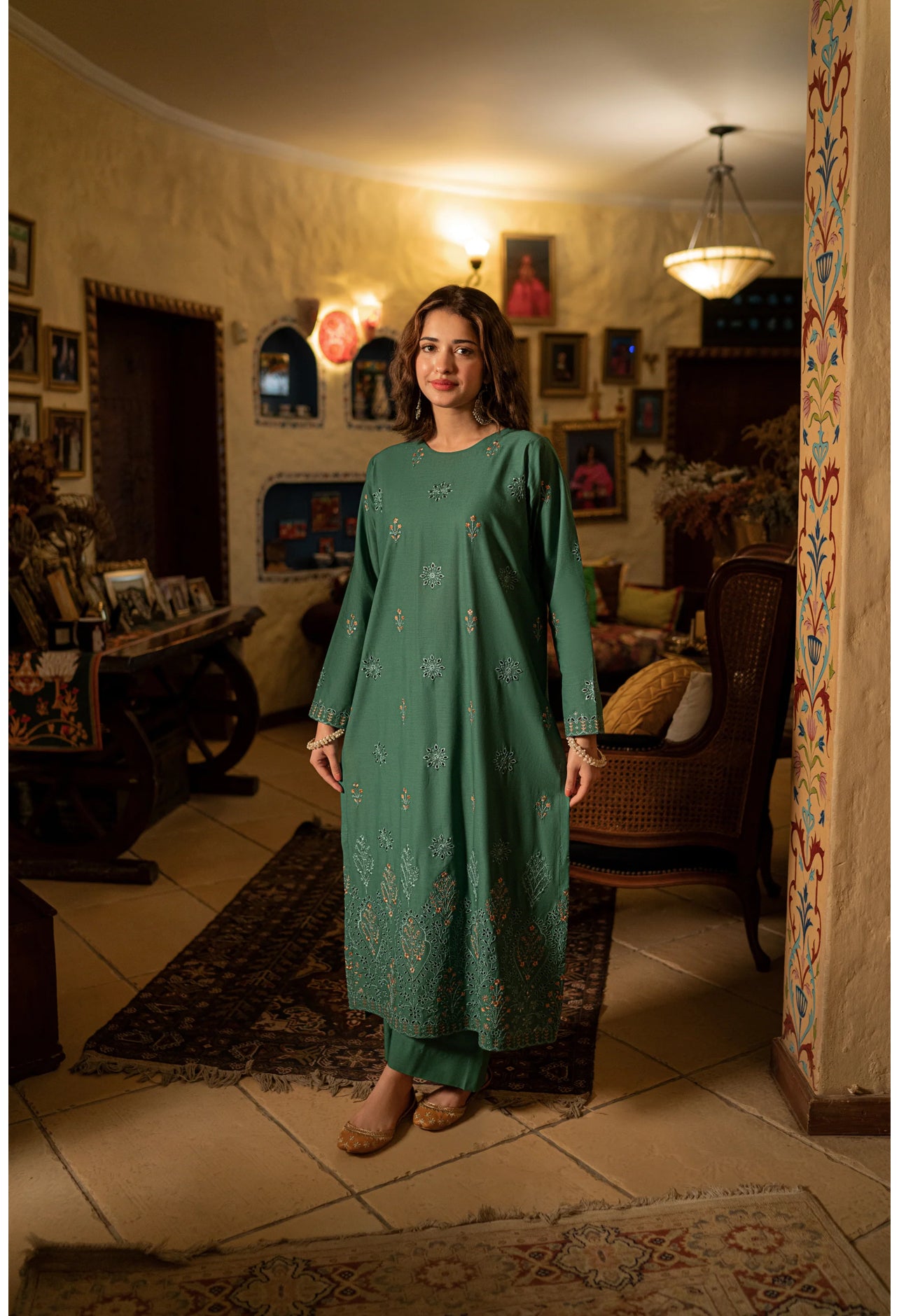 Elif - Premium Embroidered 2pc - Soft Fabric