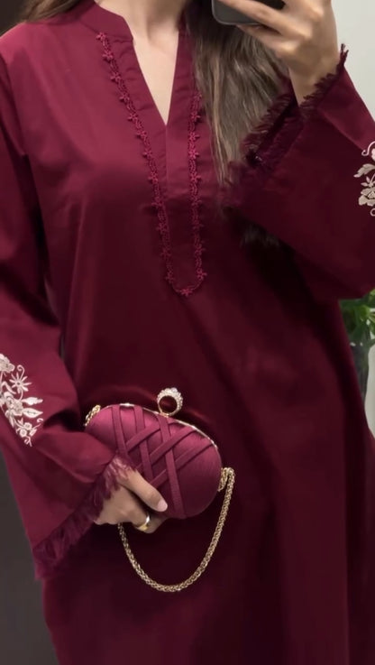 Eman- 2Pc Embroidered Suit -Premium Soft Fabric