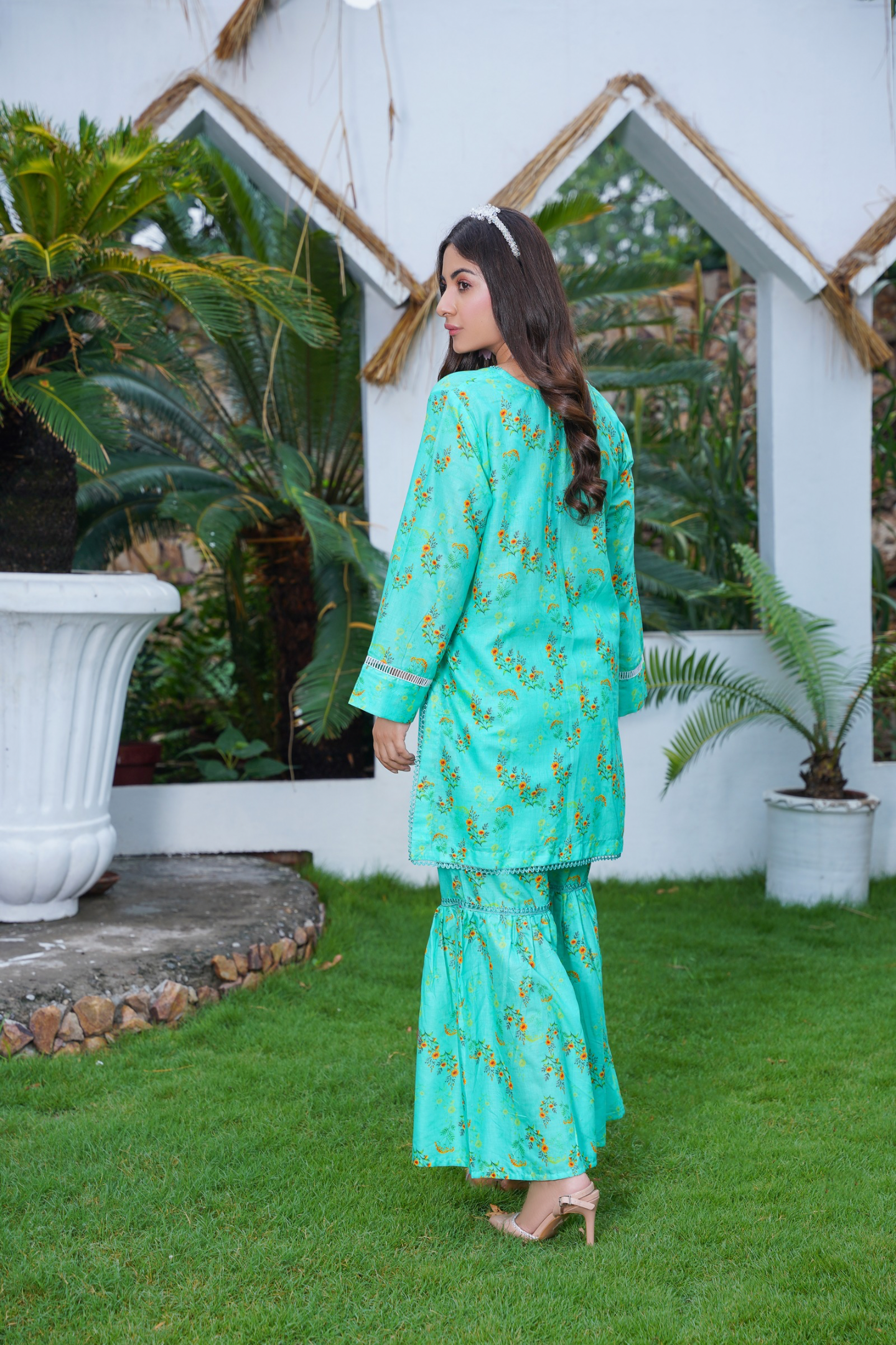 Firoza- Cambric Ghrara 2 Piece with Shirt