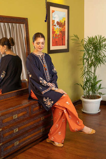 Chand - 2pc Embroidered Suit -Premium Fabric