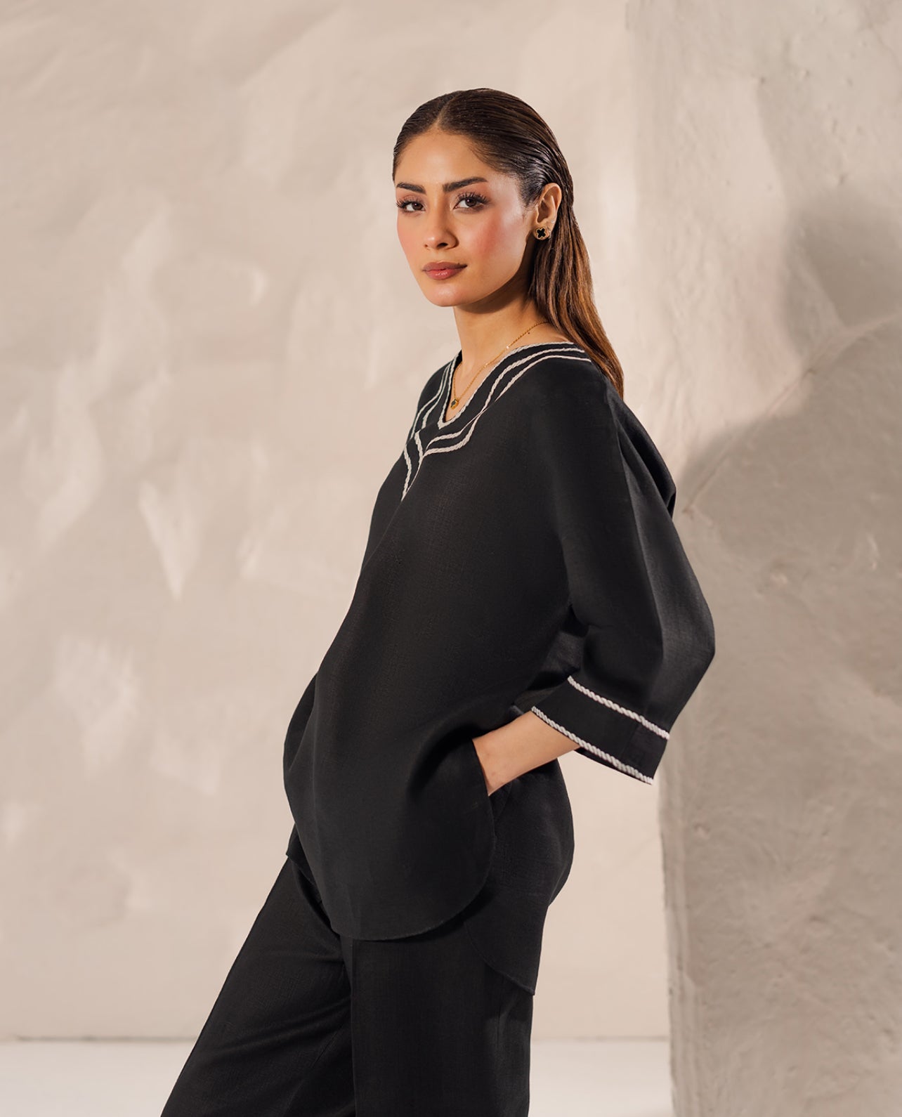 Hana - 2Pc Embroidered -Premium Fabric