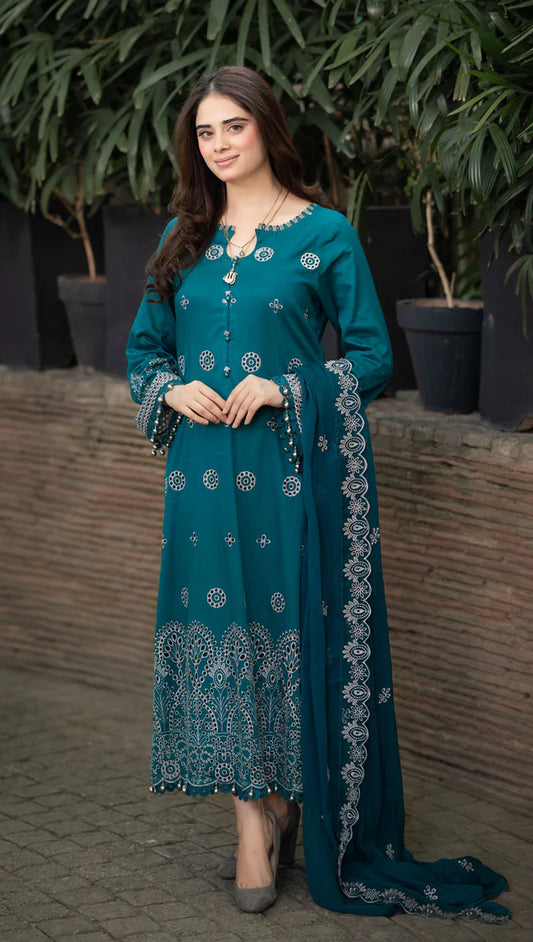 Nazneen -3Pc Premium Suit Swiss Lawn