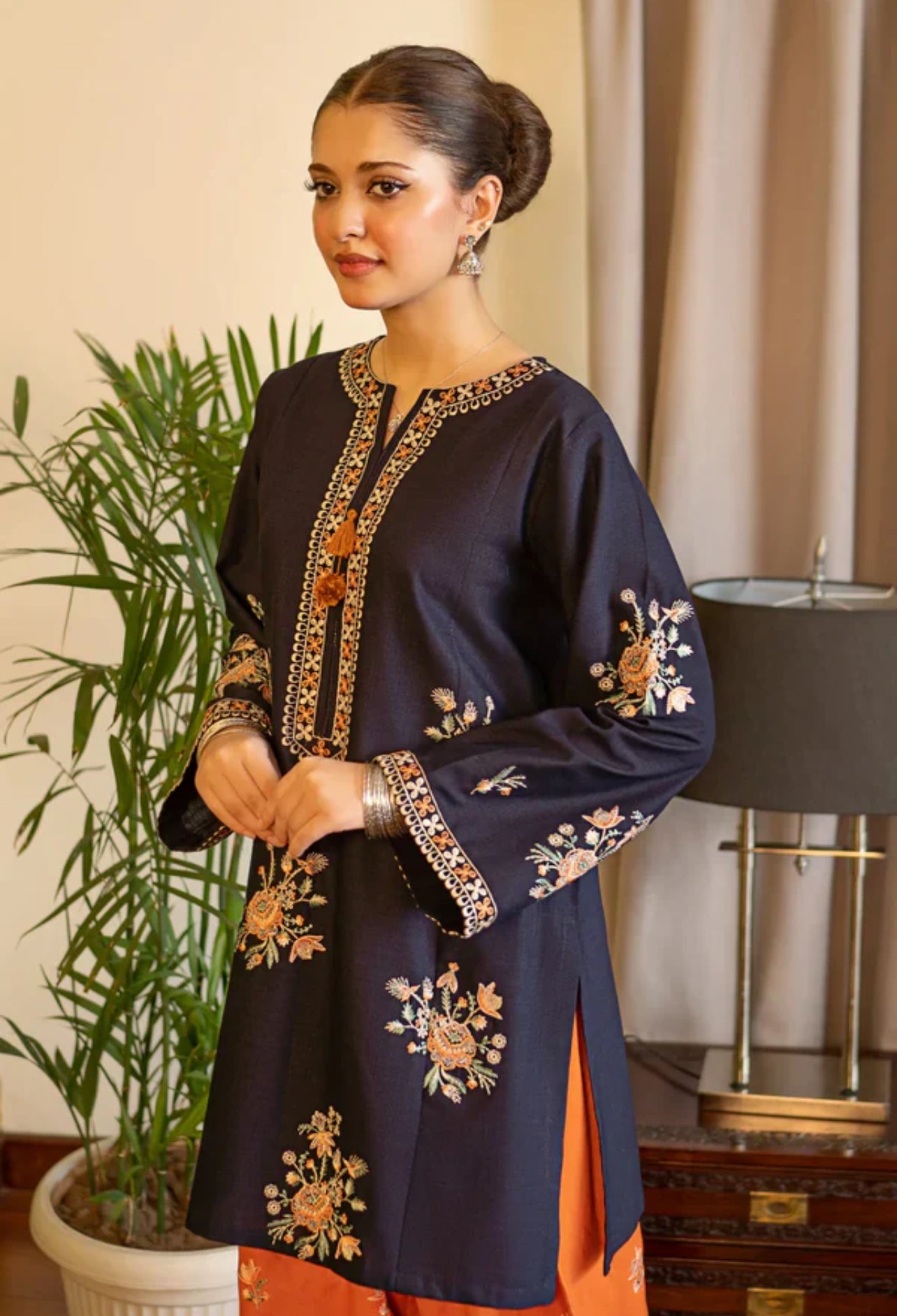 Chand - 2pc Embroidered Suit -Premium Fabric