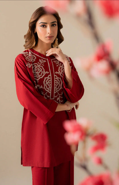 Sage -Embroidered 2pc -Premium Fabric