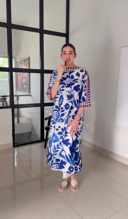 Areeba - Stitched 2Pc printed Suit - Premium Poly Lawn