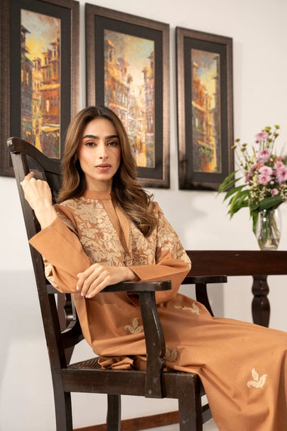 Anabia-Embroidered Stitched 2 pc Winter Fabric