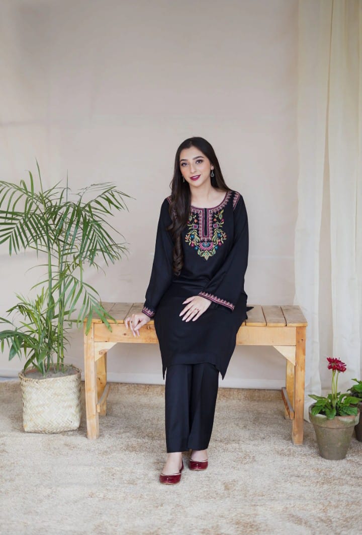 Mushq-2p Embroidered Suit -Premium Fabric