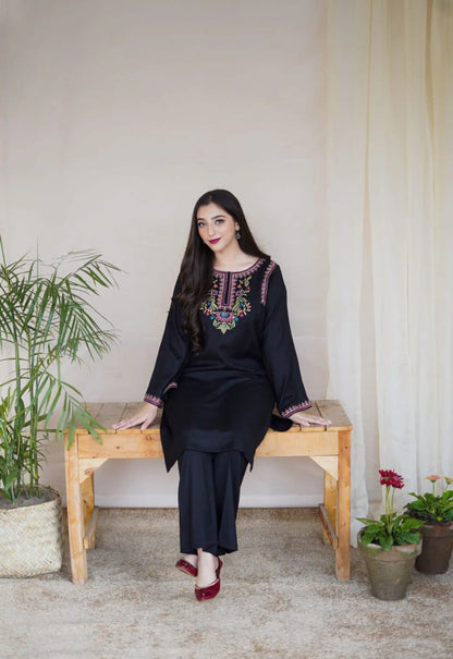 Mushq-2p Embroidered Suit -Premium Fabric