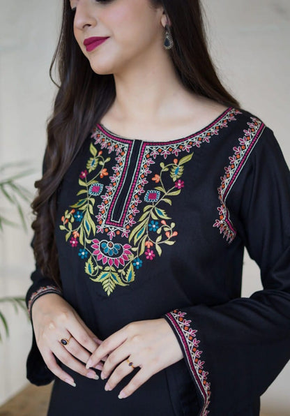 Mushq-2p Embroidered Suit -Premium Fabric