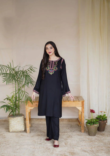 Mushq-2p Embroidered Suit -Premium Fabric