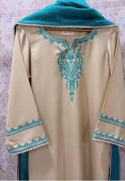 Batool - Embroidered Stitched 3Pc Winter Fabric